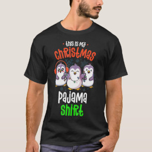 Camiseta Estos son mis Navidades Pajama Penguin Pajamas Xma