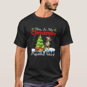 Camiseta Estos son mis Navidades Pajama Santa Boxer Dog Xma