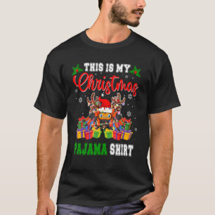 Camiseta Estos son mis Navidades Pajama Santa Reindeer Tara