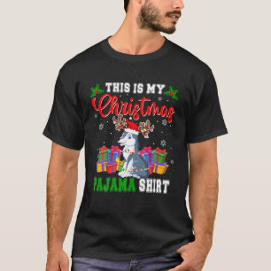 Camiseta Estos son mis Navidades Pajama Santa Reindeer Wolf