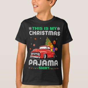 Camiseta Estos Son Mis Navidades Pajama Shih Tzu En Red Tr