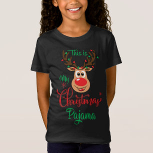Camiseta Estos son mis Navidades Pajama Shirt Graciosos Ren