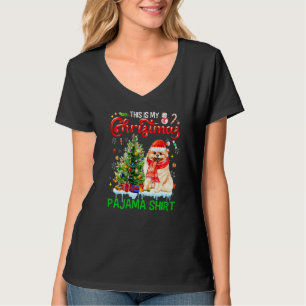 Camiseta Estos son mis Navidades Pajama Shirt Pomeranian Sa