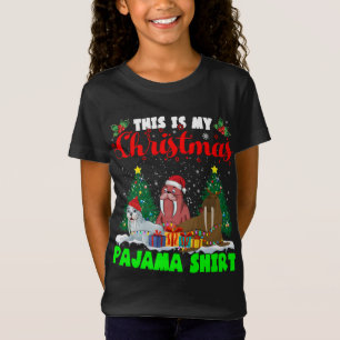 Camiseta Estos son mis Navidades Pajama Shirt Santa ELF Rei