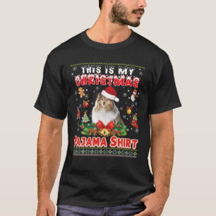 Camiseta Estos son mis Navidades Pajama Shirt Sheltie Perg