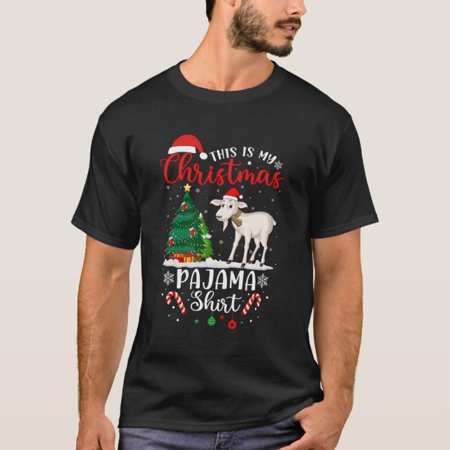 Camiseta Estos son mis Navidades Pajama Shirt Tree Light Xm (Anverso)
