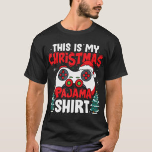 Camiseta Estos son mis Navidades Pajama Video Game Gamer Bo