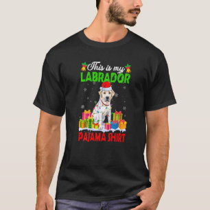 Camiseta Estos son mis Navidades Perro Pajama Labrador