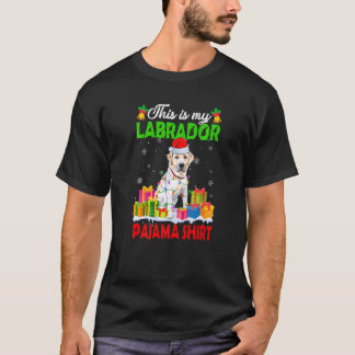 Camiseta Estos son mis Navidades Perro Pajama Labrador
