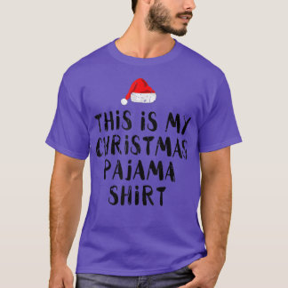 Camiseta Estos son mis navidades Santa hat Navidades pajama