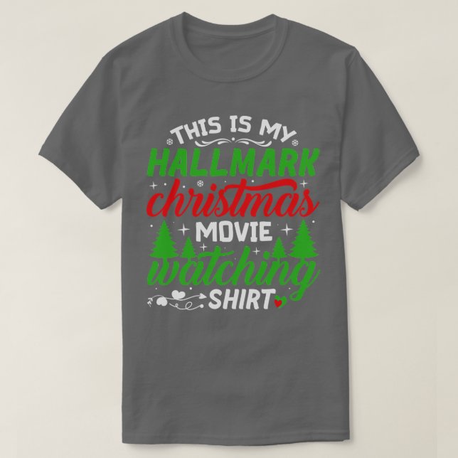 Camiseta Estos son mis Navidades viendo TShirt (Diseño del anverso)