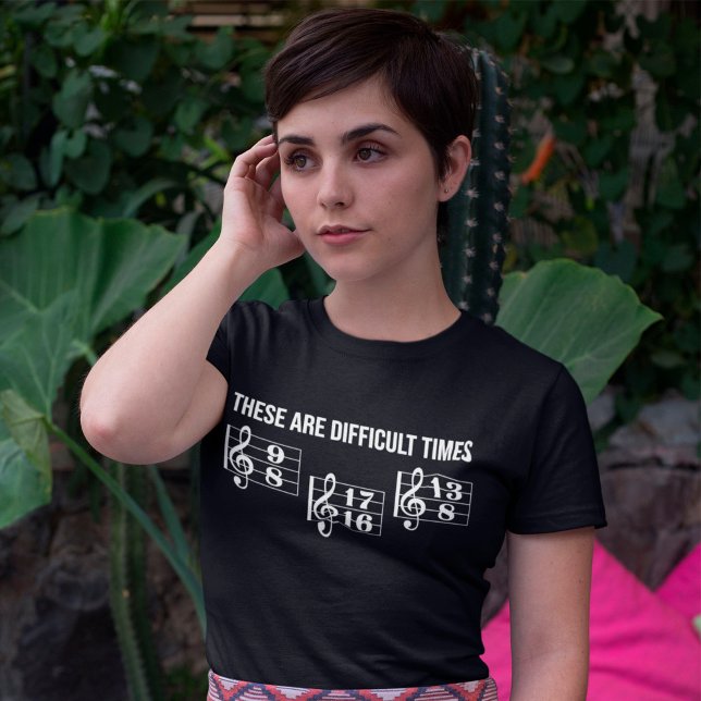 Camiseta Estos Son Tiempos Difíciles Regalos De Música Para (Subido por el creador)