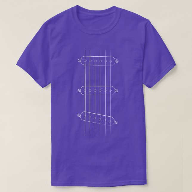 Camiseta Estos Van A Once Guitarra Eléctrica De Bobina Únic (Diseño del anverso)