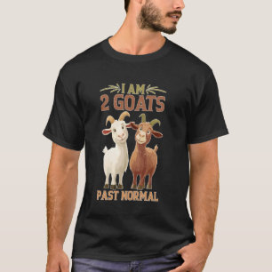 Camiseta Estoy 2 Cabras Más Allá de Granjero de Animales No