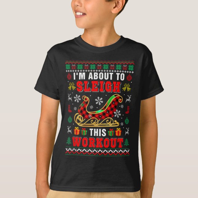 Camiseta Estoy a punto de aguantar esta fiesta de Navidad e (Anverso)