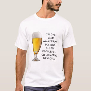 CAMISETA ESTOY A UNA CERVEZA DE DISTANCIA