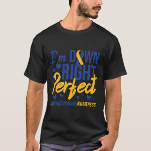 Camiseta Estoy Abajo Perfecto Cita Conciencia del Síndrome 