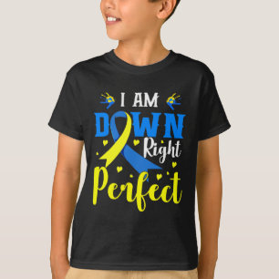 Camiseta Estoy Abajo Perfecto Síndrome Familia Concientizac