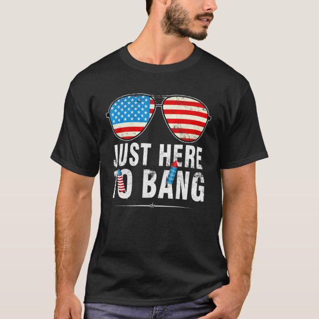 Camiseta Estoy Acá Al Bang 4 De Julio Gafas De Sol Us Fla (Anverso)