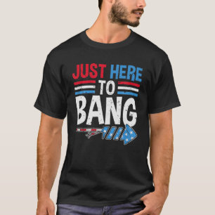 Camiseta Estoy Acá Para Bang 4 De Julio Funny Firecracker M