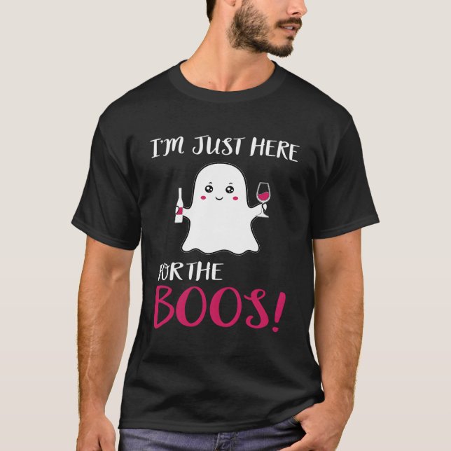 Camiseta Estoy Acá Para El Halloween De Boos Para Navidades (Anverso)