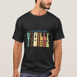 Camiseta Estoy Acá Por El Apoyo Braille A Los Ciegos