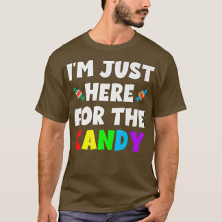 Camiseta Estoy Acá Por El Humor De Halloween De La Comida D