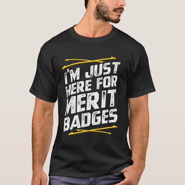 Camiseta Estoy Acá Por Las Insignias De Mérito - Scouts (Anverso)
