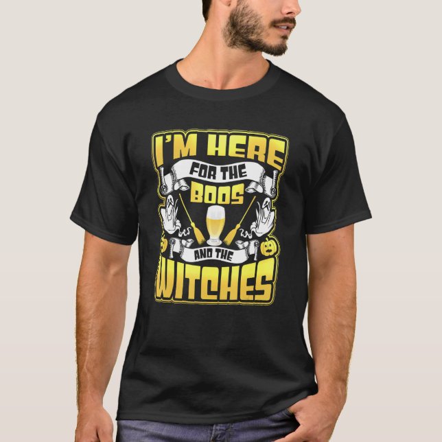 Camiseta Estoy Acá Por Los Boos Y La Halloween De Las Testi (Anverso)