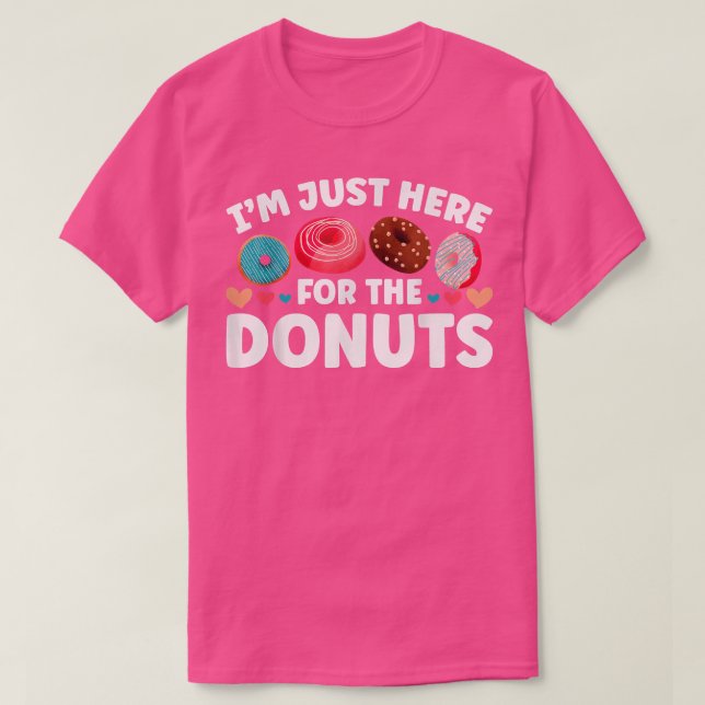 Camiseta Estoy Acá Por Los Donuts No Amantes  (Diseño del anverso)