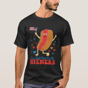 Camiseta Estoy Acá Por Los Wieners Graciosos 4 De Julio Pa