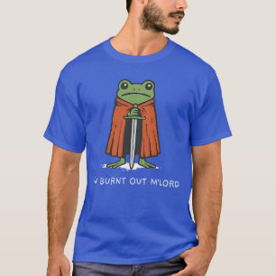 Camiseta Estoy Agotado MLord Funny Knight Frog Meme Chicos