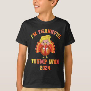 Camiseta Estoy agradecido de que Trump ganara el Día de Gra