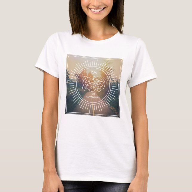 Camiseta Estoy Agradecido Por La Aventura (Anverso)