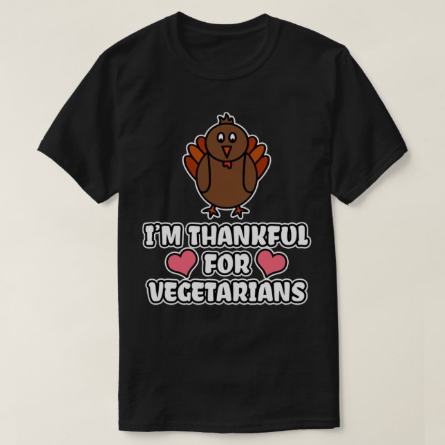 Camiseta Estoy Agradecido Por Los Vegetarianos (Diseño del anverso)