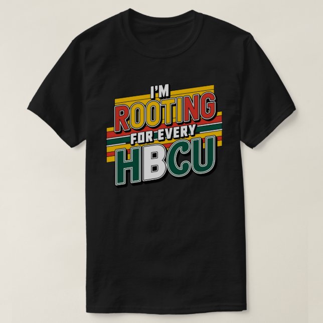 Camiseta Estoy alentando a cada HBCU (Diseño del anverso)
