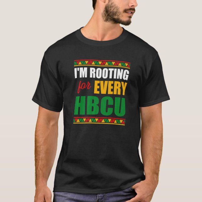 Camiseta Estoy alentando a cada HBCU Black History Month Pr (Anverso)