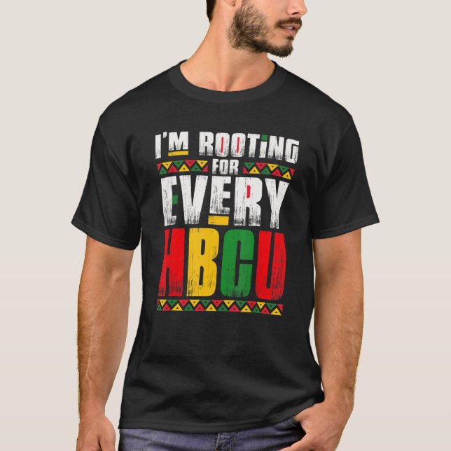 Camiseta Estoy alentando a cada HBCU Black History Month Pr (Anverso)