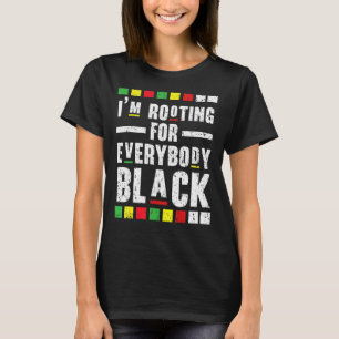 Camiseta Estoy alentando a todos los afroamericanos negros