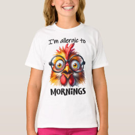Camiseta ¡Estoy alérgico a las mañanas!