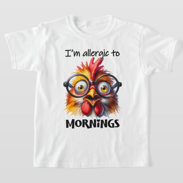Camiseta ¡Estoy alérgico a las mañanas! (Distribución)