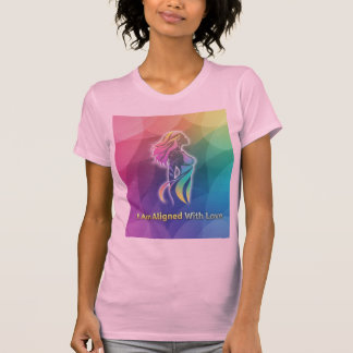 Camiseta Estoy Alineado Con El Amor Arte Espiritual Moderno