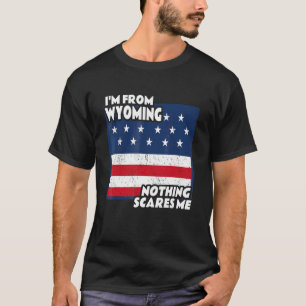 Camiseta Estoy angustiado por el estado natal de Wyoming po