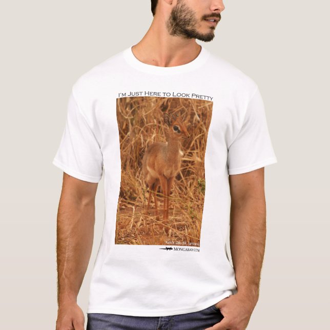Camiseta Estoy apenas aquí parecer bonito - dik-dik (Anverso)