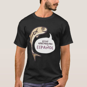 Camiseta Estoy Aprendiendo Español Anchoa Amarilla, amarill