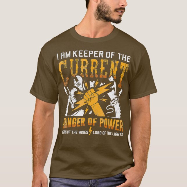Camiseta Estoy Apresurado Del Regalo Electricista Actual (Anverso)