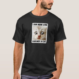 Camiseta Estoy aquí en vivo No soy un meme de filtro de abo