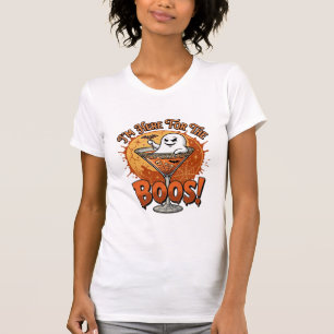 Camiseta Estoy Aquí Fantasma de Halloween Bebida Telaraña M