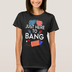 Camiseta Estoy aquí para Bang Fireworks Patriótico 4 de J
