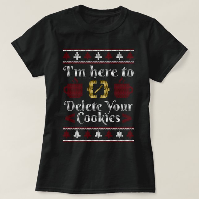 Camiseta Estoy Aquí Para Borrar Tu Programa De Navidades De (Diseño del anverso)